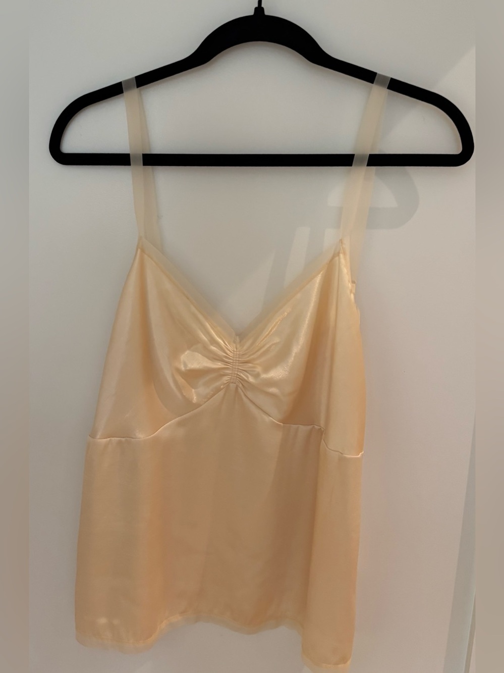 Victoria's Secret Satin Cami Tank in Champagne Cream